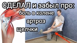 Сделал и на 10 лет забыл про боль в колене, артроз, щелчки