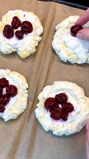 Творожные ватрушки!😋🍒 #рекомендации #питание #рецеп?