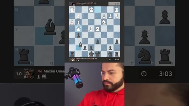 Сдался за несколько ходов #chess #шахматы смотреть онлайн