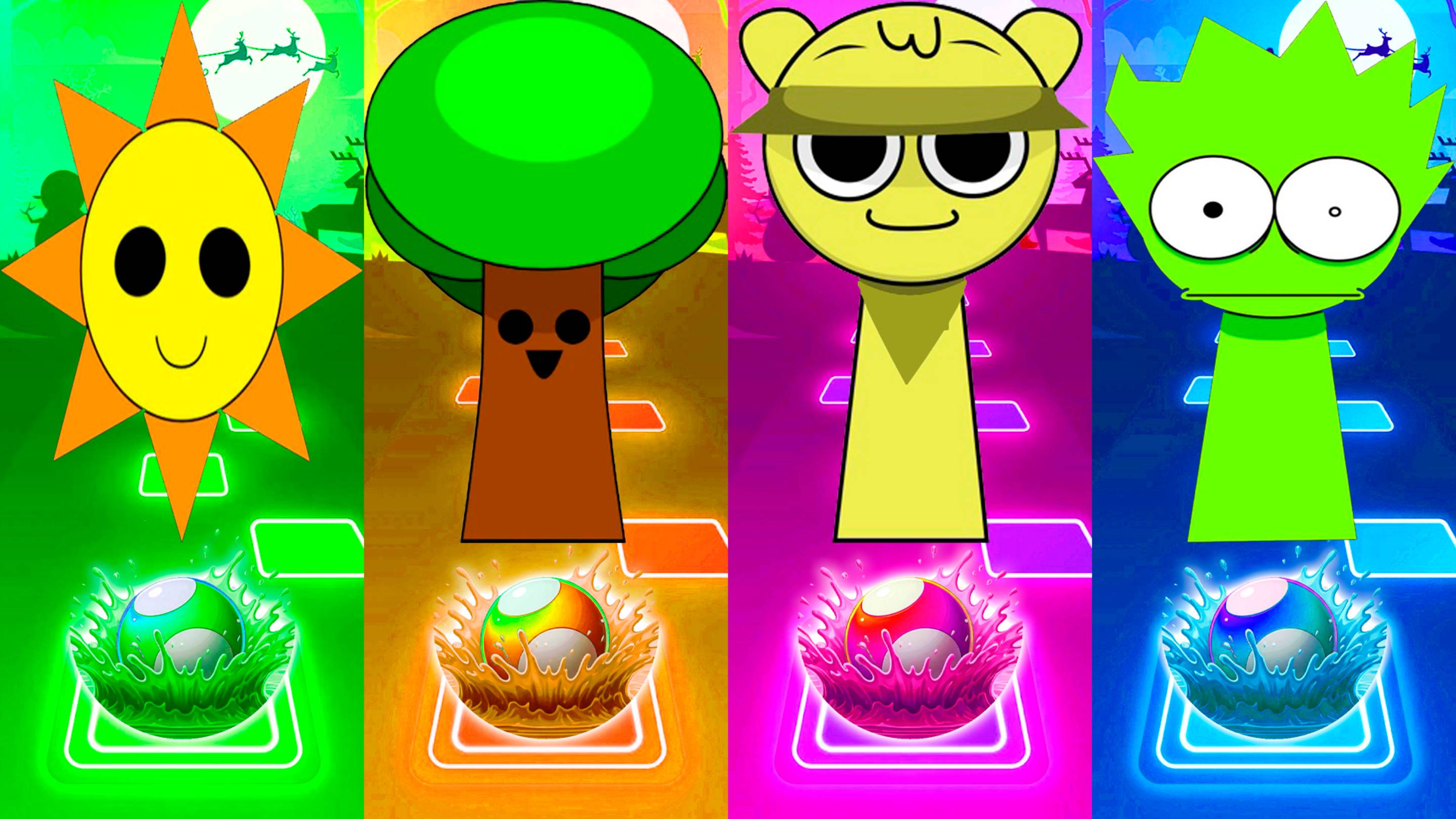 Спрунки - Мультики про Спрунке | МУЛЬТФИЛЬМЫ SPRUNKI в Tiles Hop