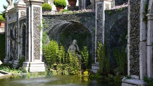 Изола Белла – дворец и сады Борромео , озеро Лаго-Маджоре, Италия.