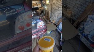 Антикоррозийная обработка подкрылок. Кислотный грунт