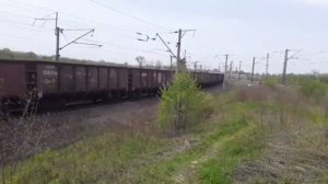 Самый быстрый. Электровоз 3ЭС5К-533 "Ермак" с перегоняемым 3ЭС5К-667 "Ермак" и сборным поездом