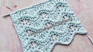 Эффектный ажурный узор с рельефными волнами 💥 Для вязания летнего топа, джемпера, сарафана