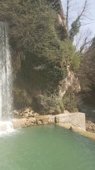 Jajce waterfall. Водопад Плива г. Яйце. Босния и Герцеговина