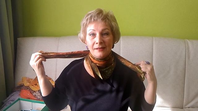 Коллекция моих платков, платочков и шарфиков на весну. смотреть онлайн