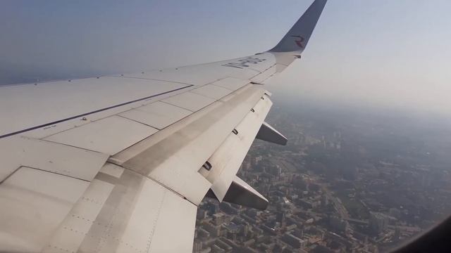 Посадка в Новосибирске (Толмачево). Боинг 737-800. Авиаком смотреть онлайн