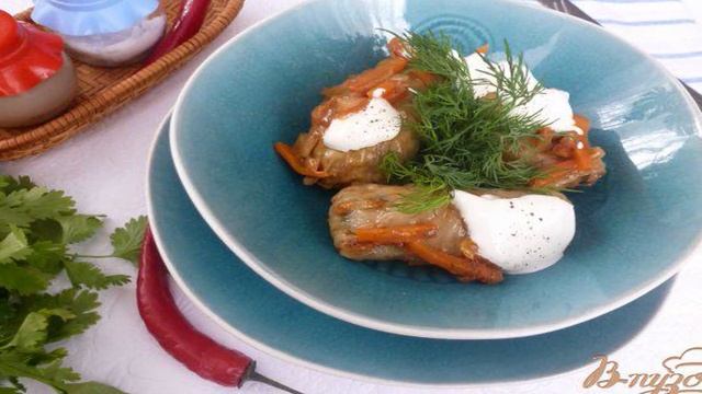 Голубцы с перловкой и грибами