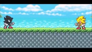 Fleetway super sonic против Dark sonic #файтинг #1