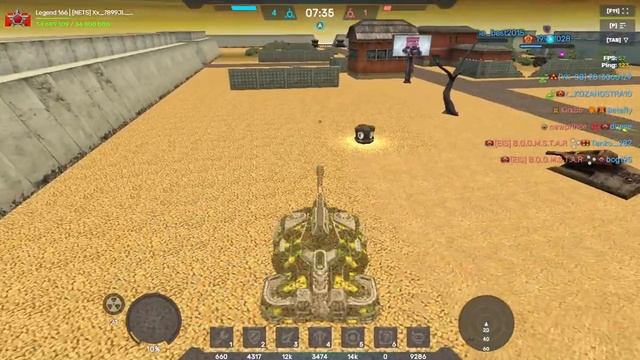 Tanki Online - Ares/Magnum Automated/Booster on Desert SGE | Tанки Онлайн