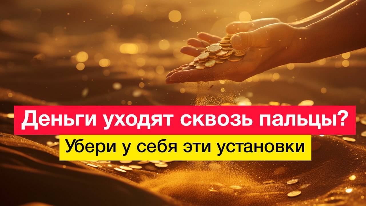 Деньги уходят сквозь пальцы? Убери у себя эти установки