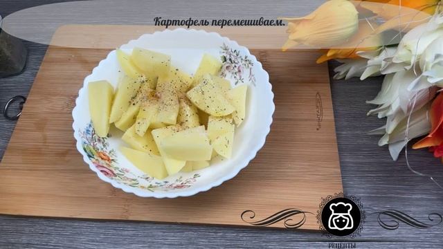 Молодой картофель в микроволновке