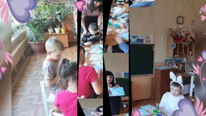 Занятие: " Зайчик на снегу!"