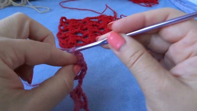Простой ажурный узор Крючком. Openwork crochet.