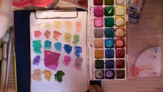 Выкраска акварели смотреть онлайн