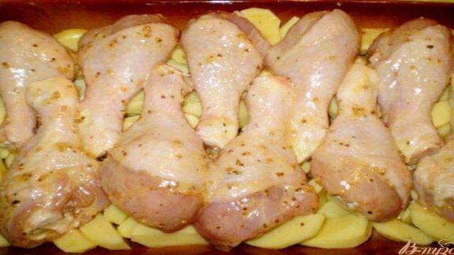 Ножки запеченные в медово-горчичном маринаде