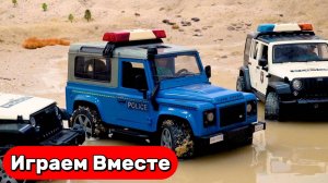 Машинки мультики 🚗 Гонки игрушечных машинок: полиция ловит грузовик 🚓 Видео для детей