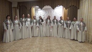 хор "Любава"сл. и муз. А.Волкова "Разбросала косы русые береза"
