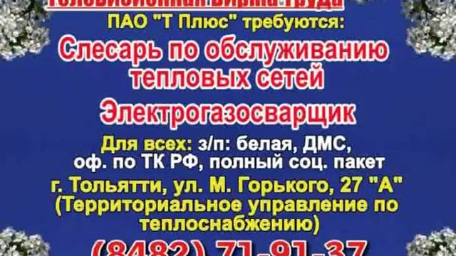 13 марта _07.20_12.50_Работа в Тольятти_Телевизионная Биржа Труда смотреть онлайн