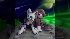 Соник и эми.Руж и Наклз.Соник парочки