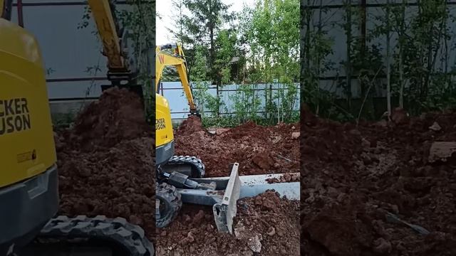 Выемка грунта для устройства подвала в границах фунда