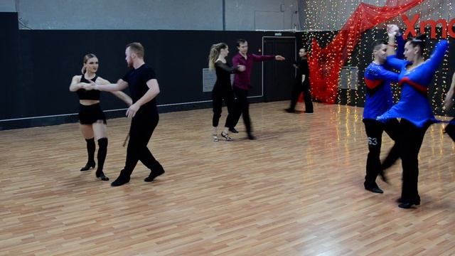 ХАСТЛ, Discofox, XmasFest 2022, C класс, финала, общий заход