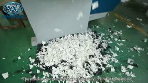 Одновальный шредер для измельчения пластиковых комков из ПЭ производительностью 100-3000кг/ч.