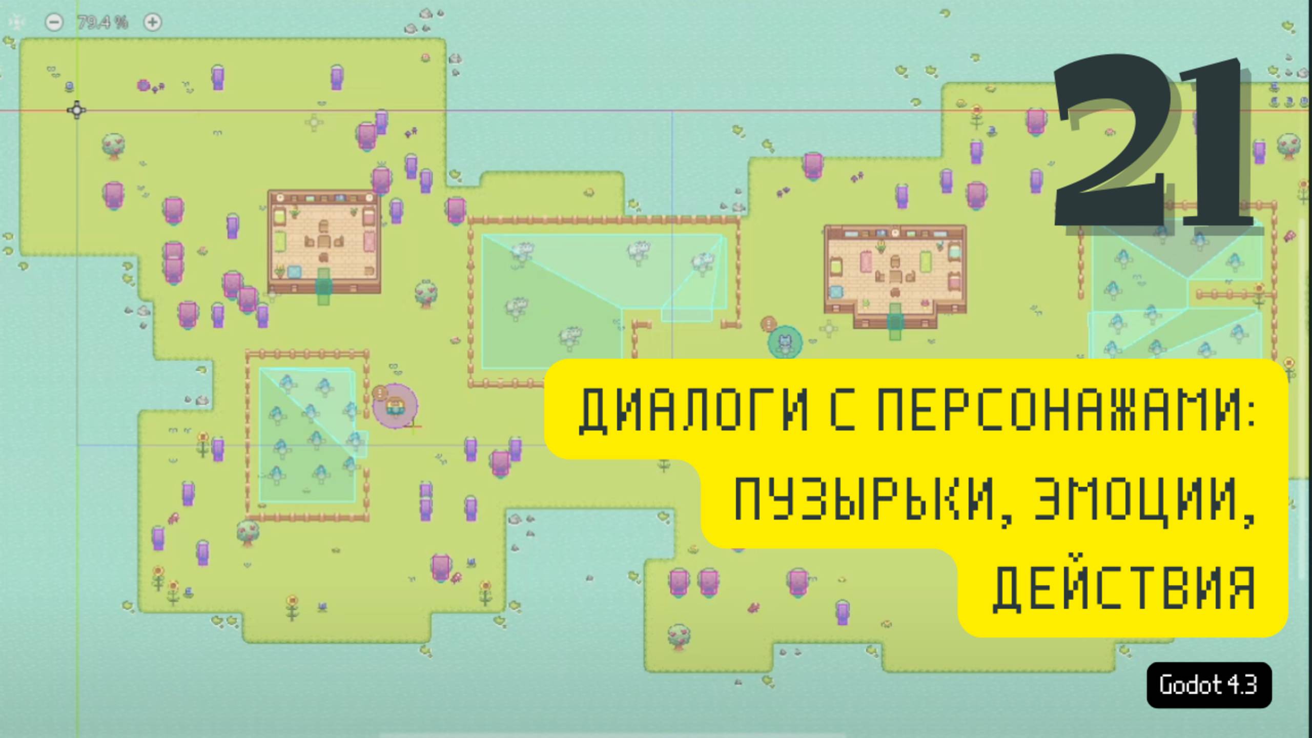 [RUS ИИ Перевод] 21. Диалоги с персонажами: пузырьки, эмоции, действия