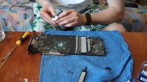 Замена термопасты и термопрокладок в gtx 1080  после майн?