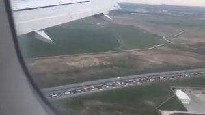 Посадка самолета Airbus A319 в аэропорту Пулково