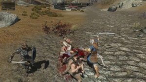 Тесак против 4ёх таджиков