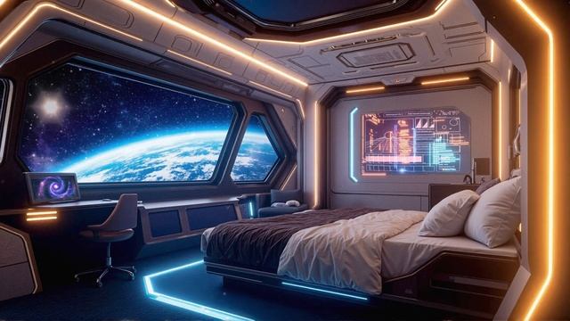 ORBITAL SUITE Sci-Fi Ambience  Calming Space Station Ambient Music for Deep Sleep & Relaxation