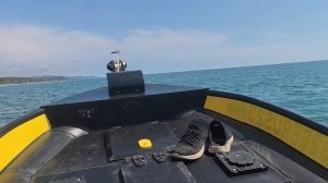 Первые три часа обкатки и рисуем карту дна.