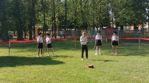 Фланкировка с шашками.