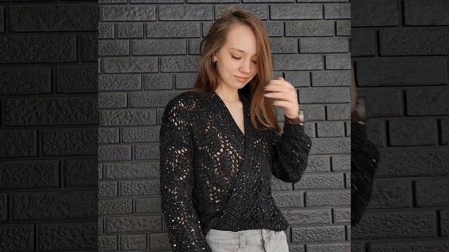 кардиган листья