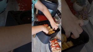 Шашлычок из грудинки на шпажках в аэрогриле