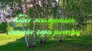 Ты жалуешься сколько горя разного