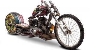 Резьба по стали - Ratbike от Краснодарского кастом-ателье