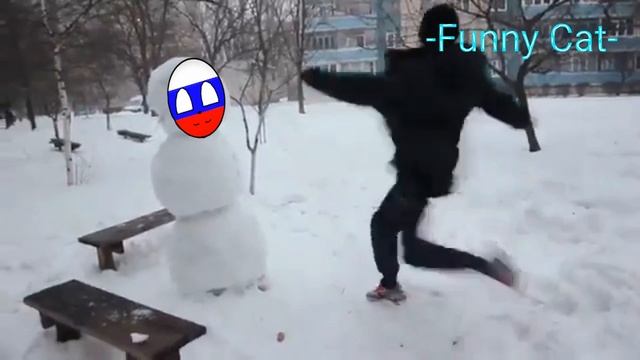 Как отпизить снеговика memecountryhumansРоссияСША