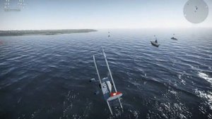 War Thunder. Взлёт, посадка на авианосец. Самолёт Fury Mk II