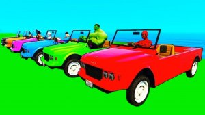 Учим Цвета Супергерои и Цветные Машинки Мультики для Детей Развивающие Видео для Детей