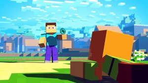 МУЛЬТИК СТИВ И АЛЕКС В МАЙНКРАФТ! СТИВ СТАЛ КУРИЦЕЙ MINECRAFT!