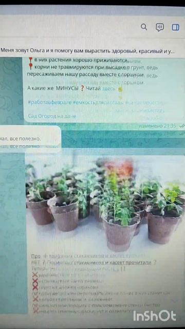 🥰ЗНАКОМСТВО с моим телеграмм-каналом Сад Огород на д?