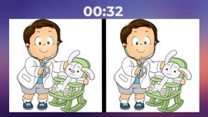 Задание на внимательность. Найди три отличия на картинке.