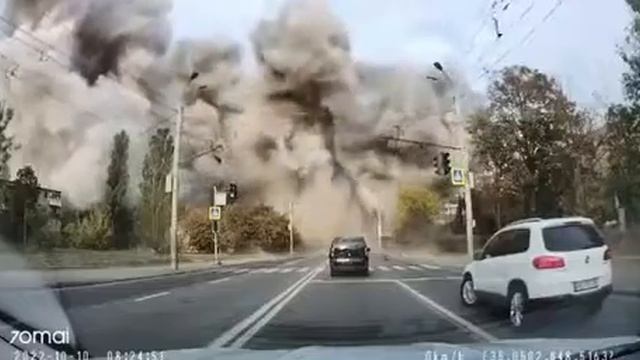 10 октября 2022 г. Прилеты по Днепру