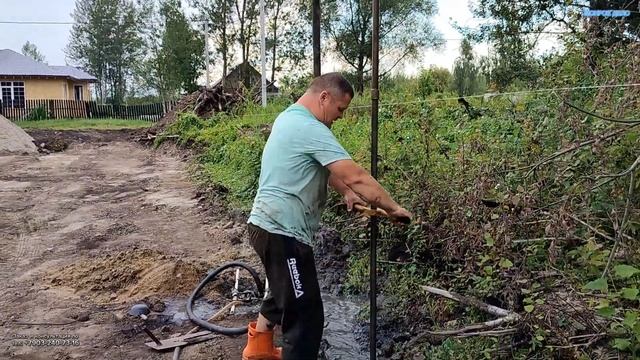 Скважина на своëм участке. Приезд Друга обернулся для