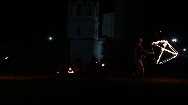 Огненное шоу на фестивале "Великий Болгар" - 2022