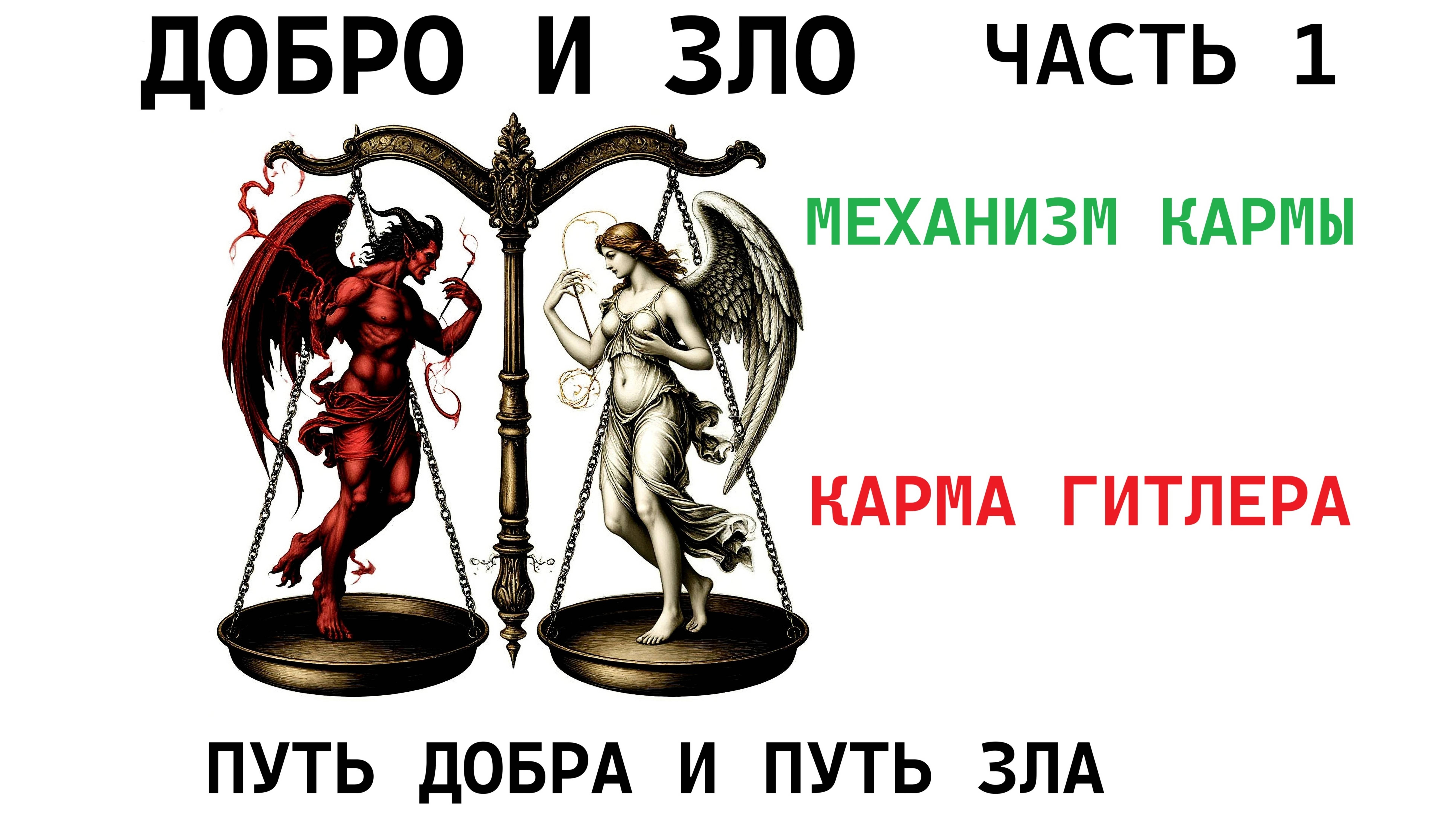 Добро и зло. Механизм кармы. Пути зла и добра. Карма Гитлера...Часть 1 смотреть онлайн