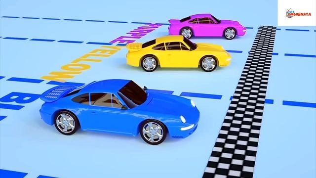 Учим цвета - Трактор  - машинки - шарик  - Детское развивающее видео для детей