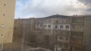 Крыша упала иза ветера